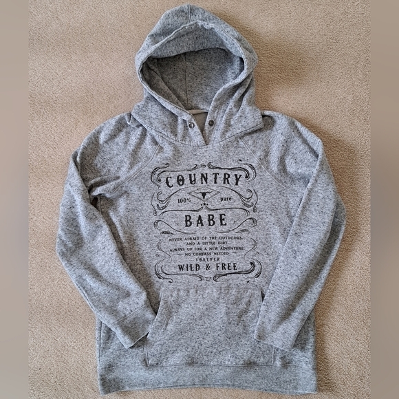 Source Unknown Gray Country Babe Hoodie - Picture 10 of 10
